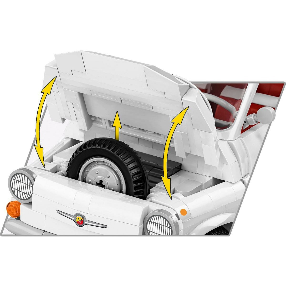 Cobi fiat abarth 595 constructiespeelgoed (schaal 1:12)
