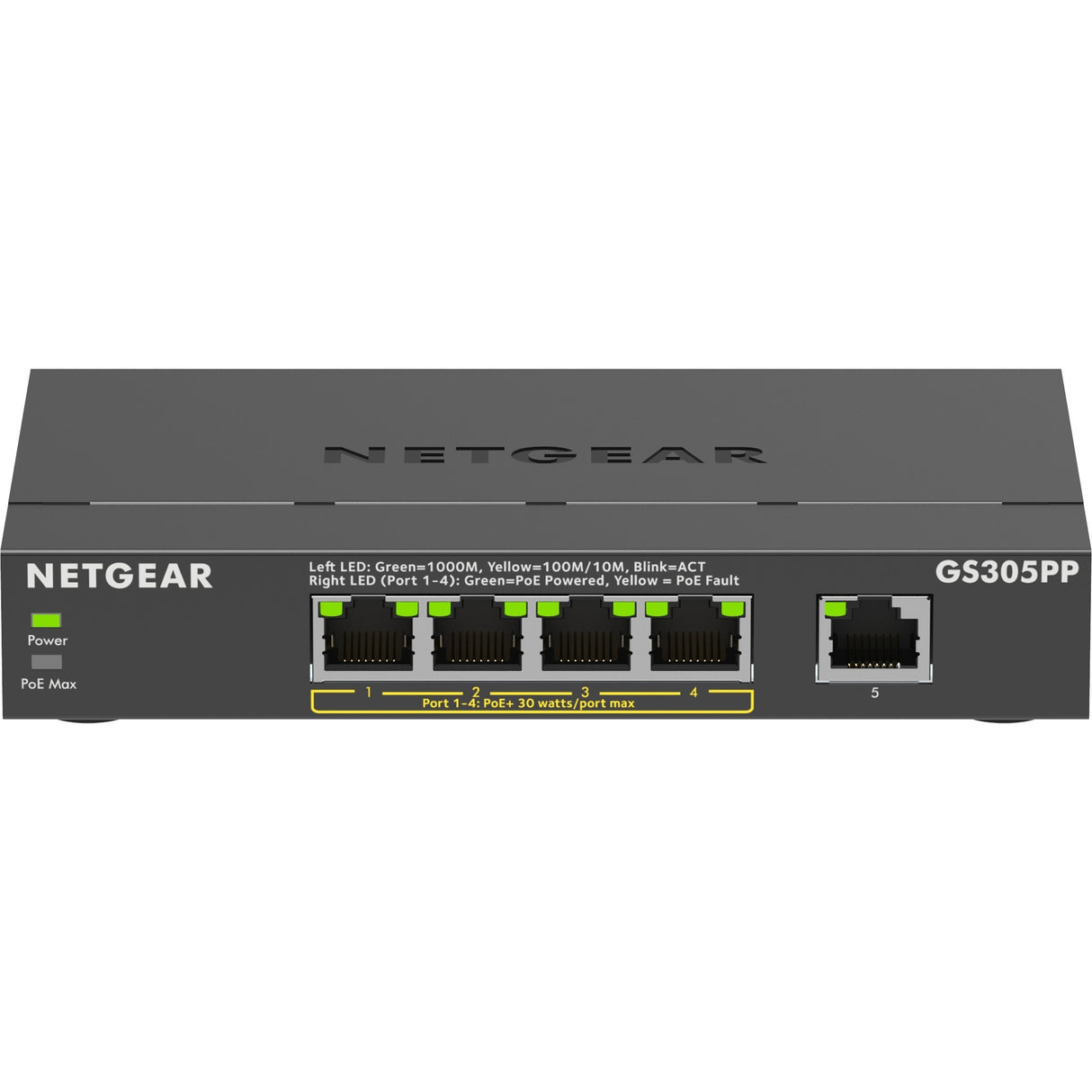 Netgear 5-Port-Gigabit-Ethernet-PoE+-Unmanaged-Switch (GS3