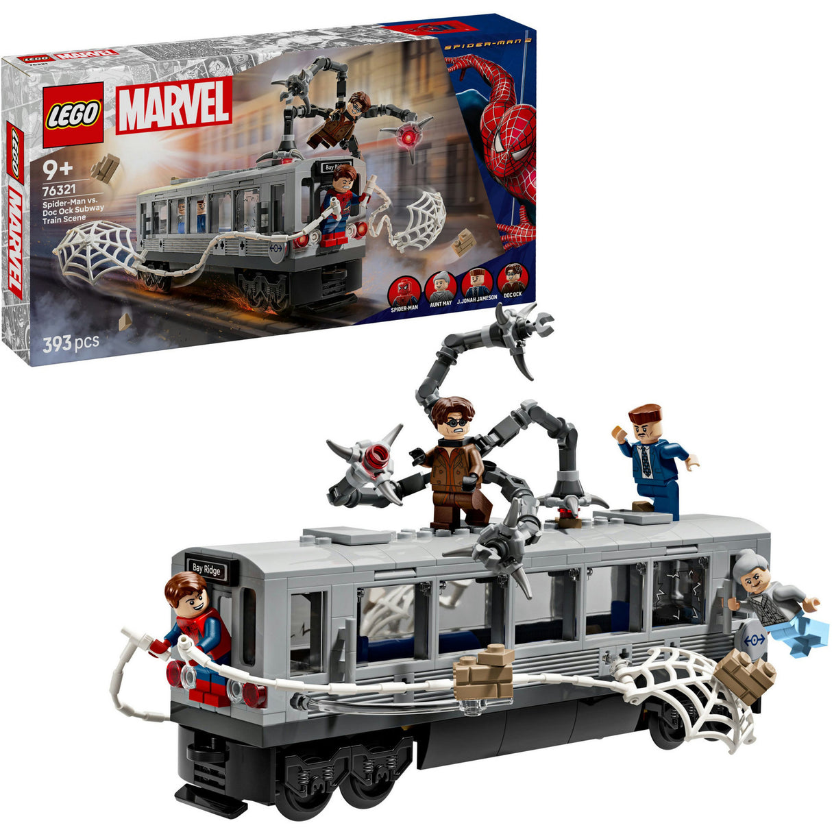 Lego Superhelden Marvel 76321 Spider-Man vs. Doc Ock Metro-Szene