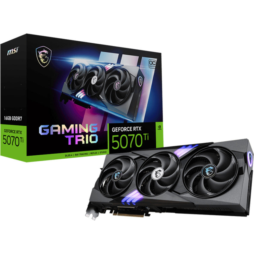 MSI GeForce RTX 5070 Ti 16G Gaming Trio OC Grafikkarte (3x Display Port, 1x HDMI)