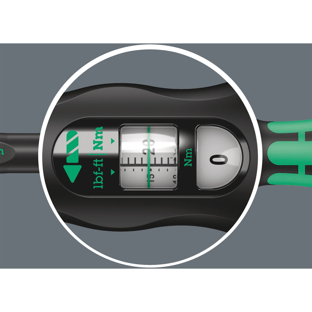Wera Click-Torque A 5 Drehmomentschlüssel mit Umschaltknarre (schwarz grün)