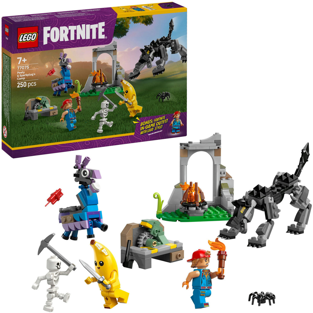 Lego Fortnite 77075 Peely und Zündkerzenlager