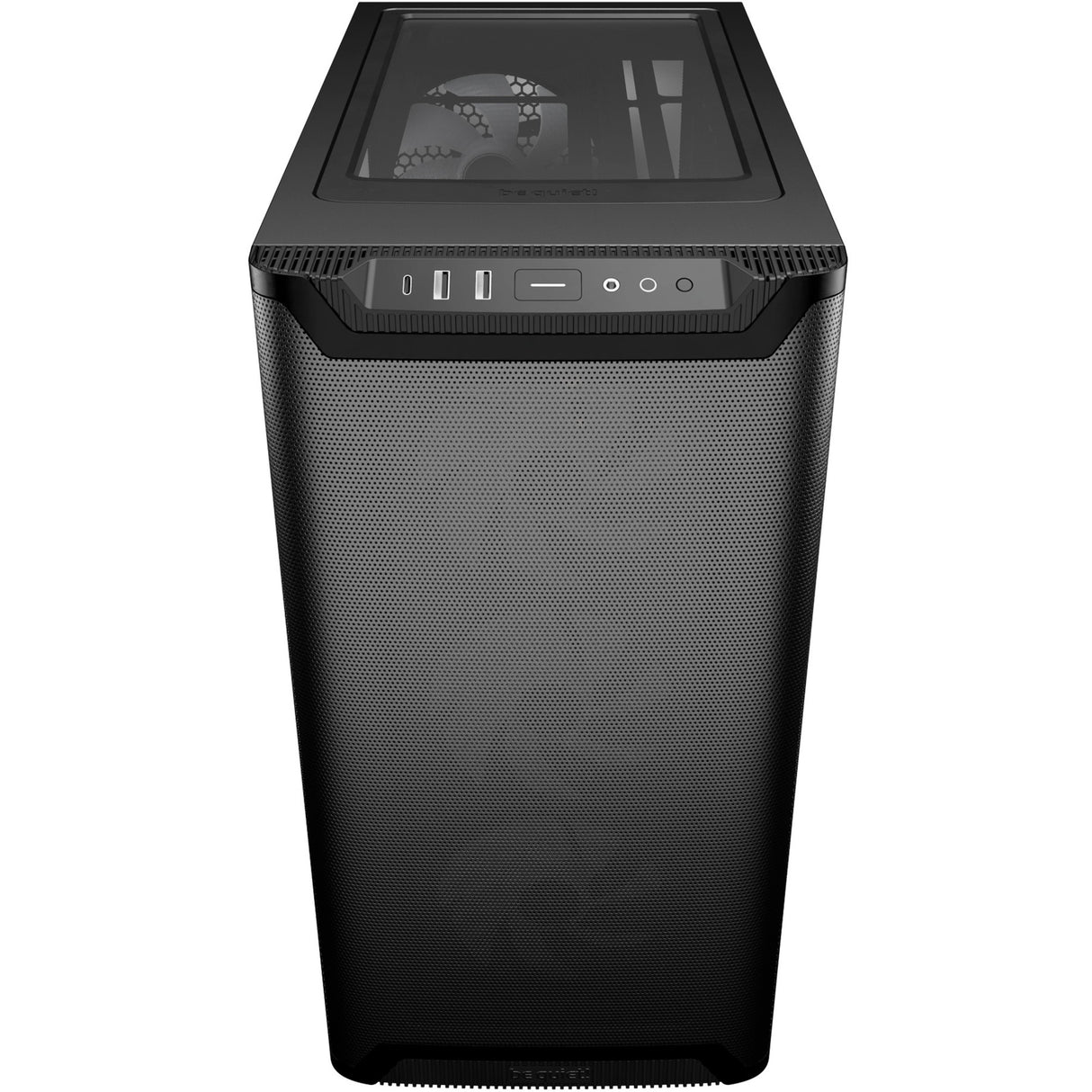 Ruhig sein! Pure Base 501 lx Midi-Tower-Gehäuse (schwarz | 2x USB-A | 1x USB-C | RGB | gehärtetes Glas)