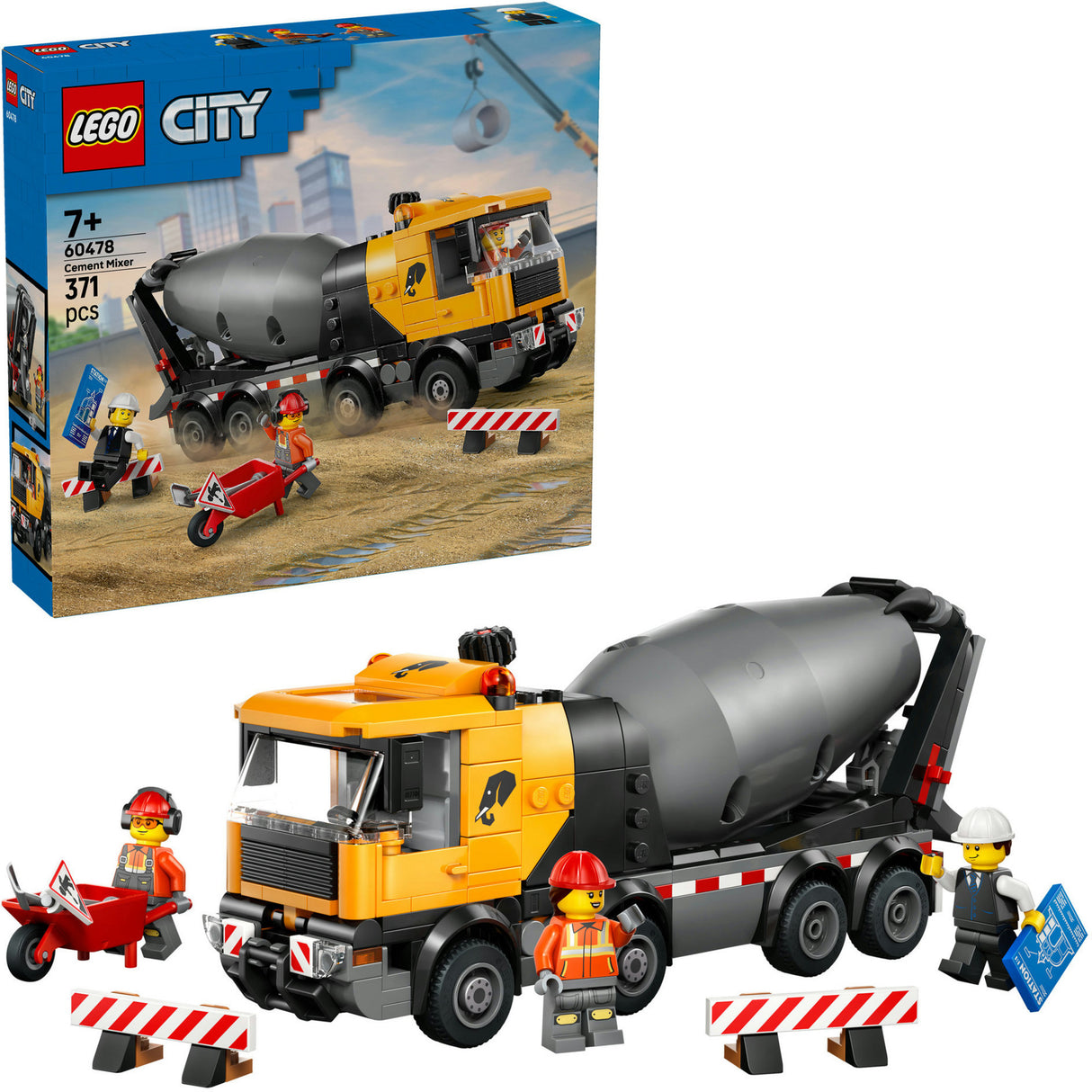 Lego City tolle Fahrzeuge 60478 Betonmischer
