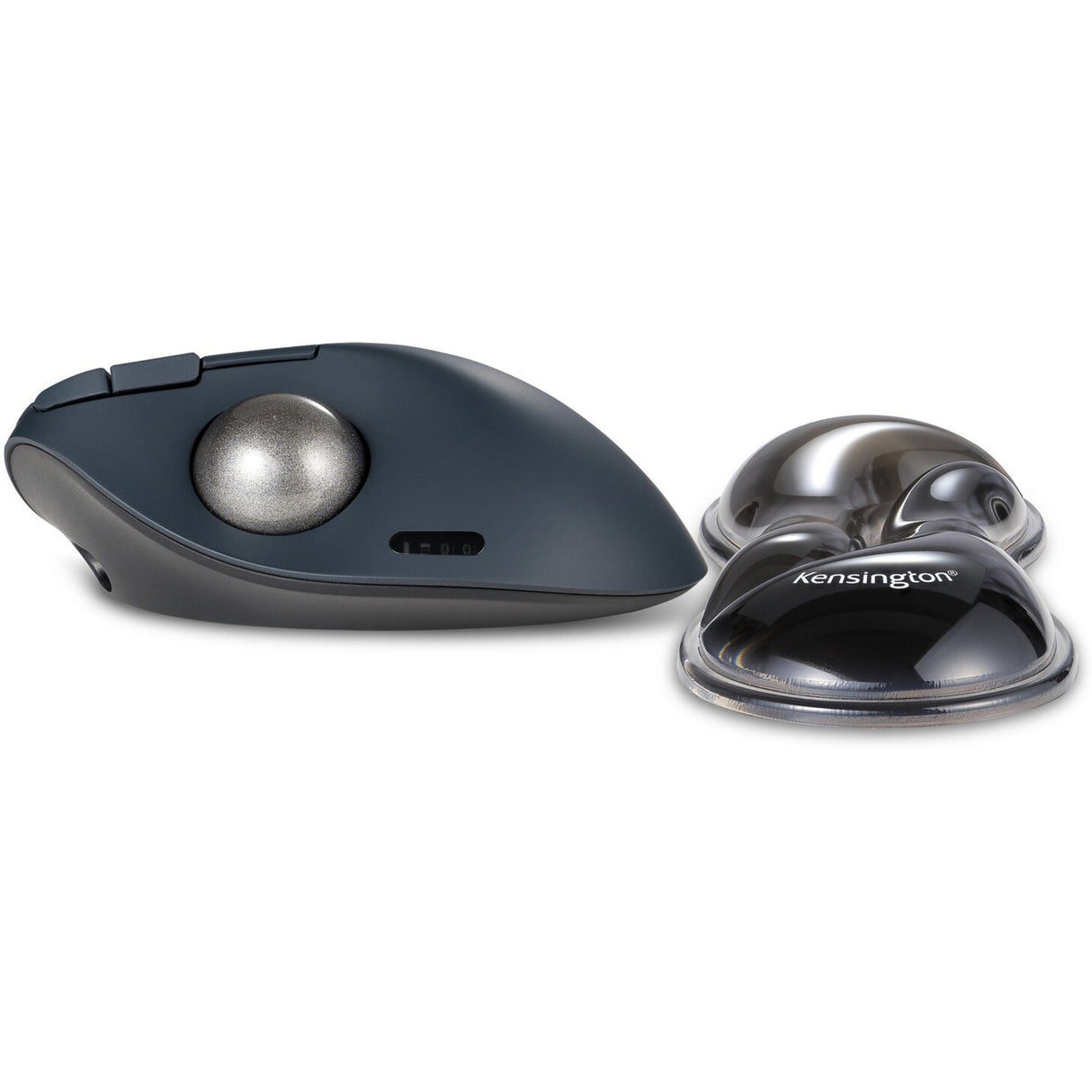 Kensington Slim Duo Gel-Maus-Trackball-Handgelenkauflage (Grau-Schwarz)