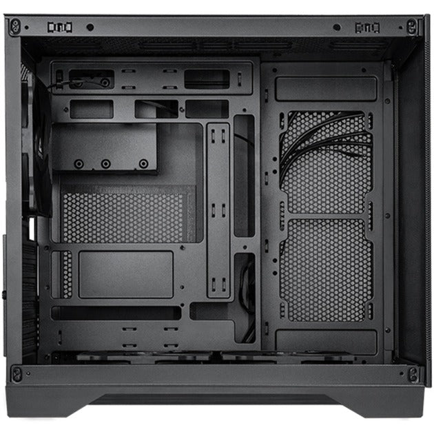 Chieftec Visio Air Midi Tower Gehäuse (schwarz | 2x USB-A | 1x USB-C | gehärtetes Glas)
