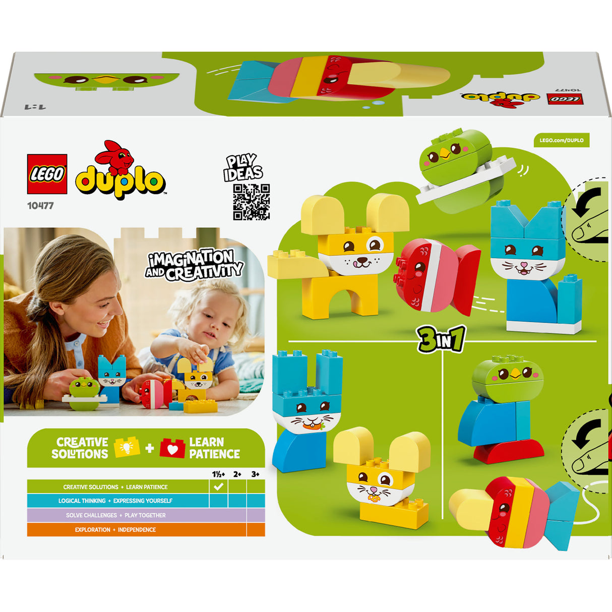 Lego Duplo 10477 3-in-1 meine ersten kreativen Haustiere