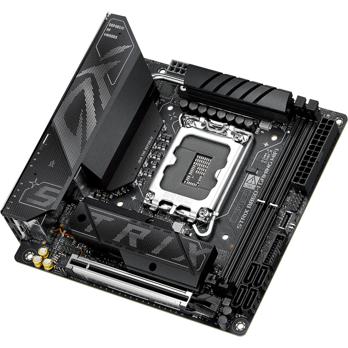 Asus ROG Strix B860-I Gaming WiFi Sockel 1851 Mainboard (RAID, 2,5 GB-LAN, WiFi 7, BT, Sound, Mini-ITX)