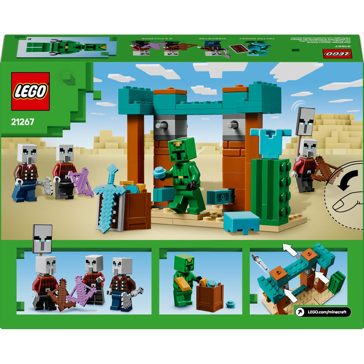Lego Minecraft 21267 Die Illagerer in der Wüste