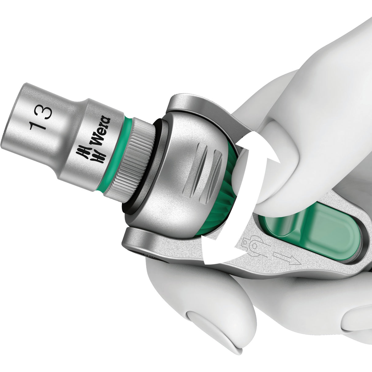 Wera 8100 SC 6 Zyklop Speed Rattels Set, 1 2 Laufwerk