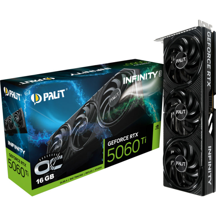 Palit GeForce RTX 5060 Ti Infinity 3 OC 16GB Grafikkarte (DLSS 4, 3x Display Port, 1x HDMI 2.1)