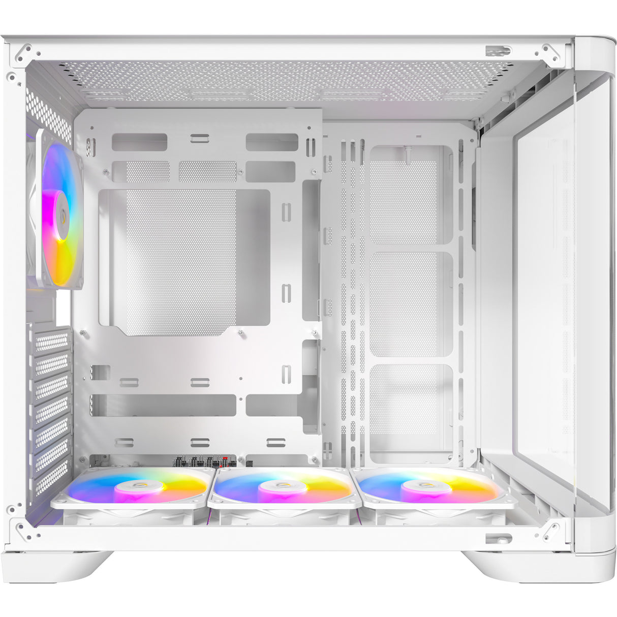 Antec C5 Curve Argb Midi-Tower-Gehäuse (weiß | 2x USB-A | 1x USB-C | gehärtetes Glas)