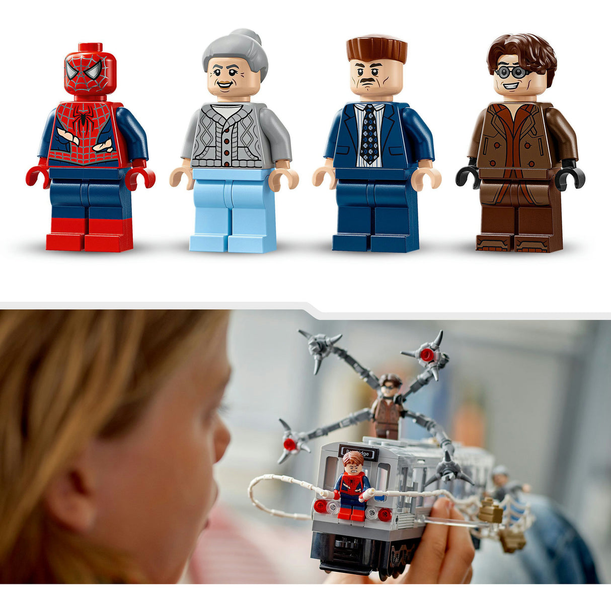 Lego Superhelden Marvel 76321 Spider-Man vs. Doc Ock Metro-Szene