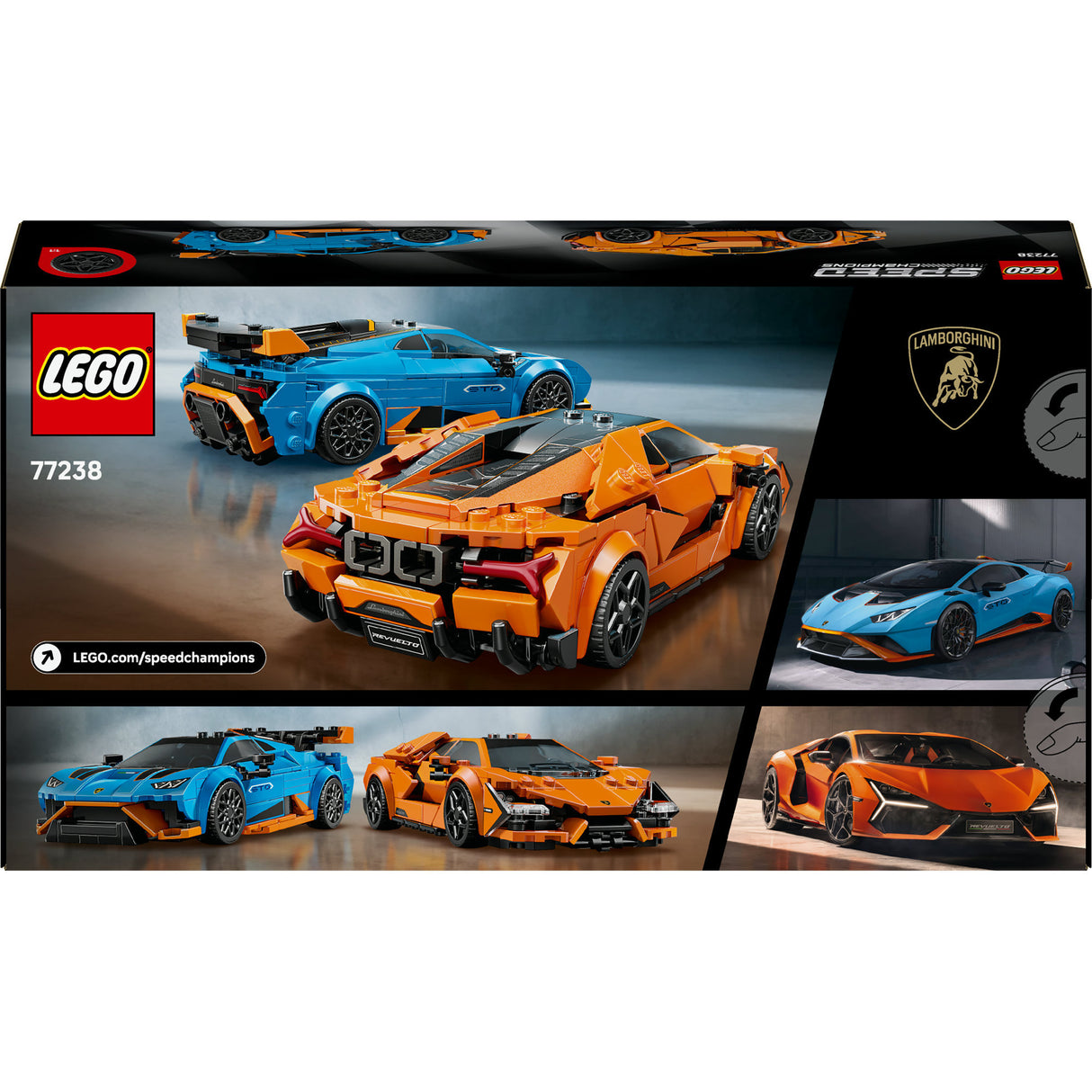 Lego Speed Champions 77238 Lamborghini Revuelto und Huracan Sto