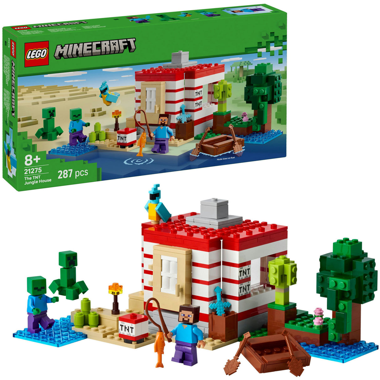 Lego Minecraft 21275 Das TNT-Dschungelhaus
