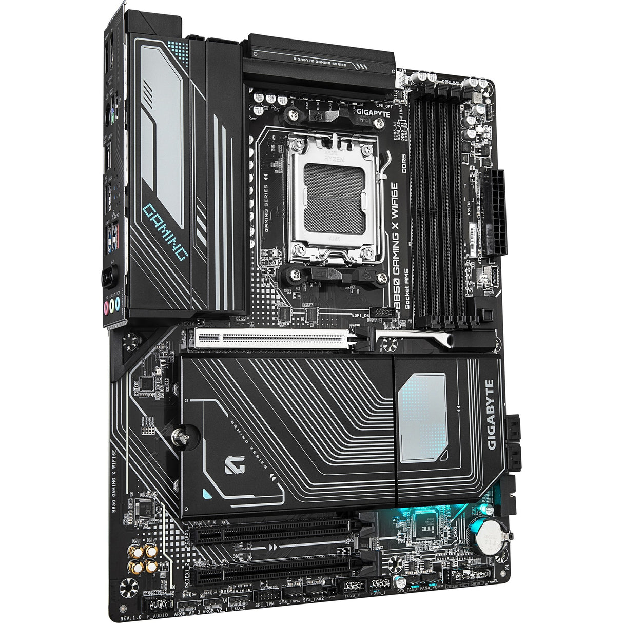 Gigabyte B850 Gaming x WiFi6e, ATX, AMD AM5, B850, 4x DDR5 8200 O.C, 2,5GBE, WiFi 6E, BT 5.3, USB-C