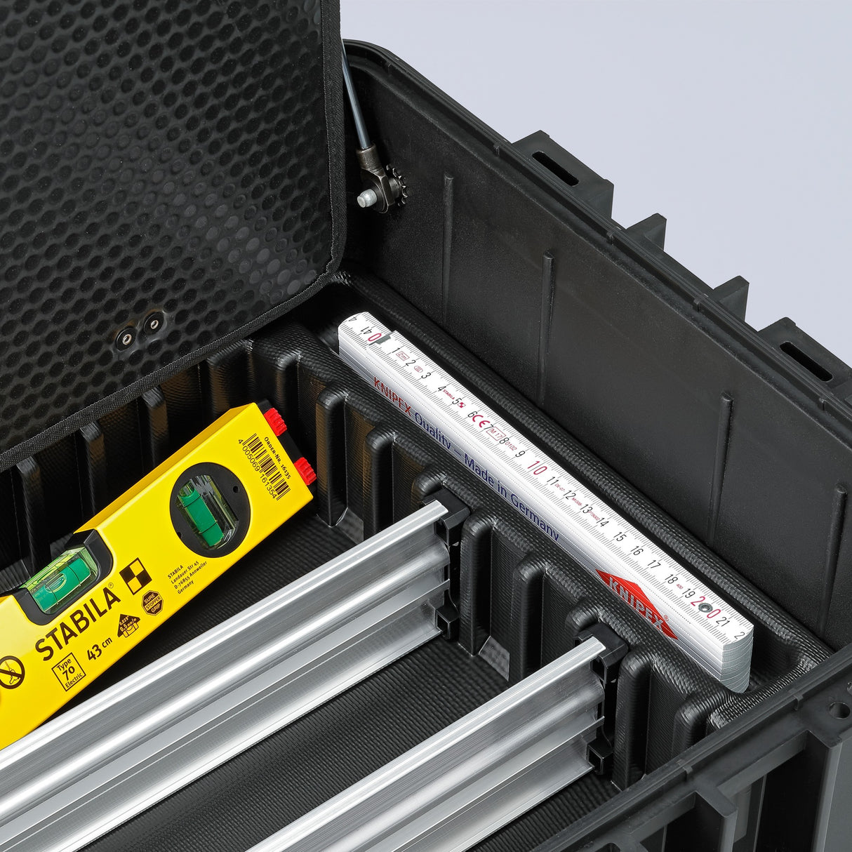 Knipex Werkzeugkoffer | leerer Koffer | staubdicht, wasserdicht, mobil | 1 Stück - 00 21 37 li