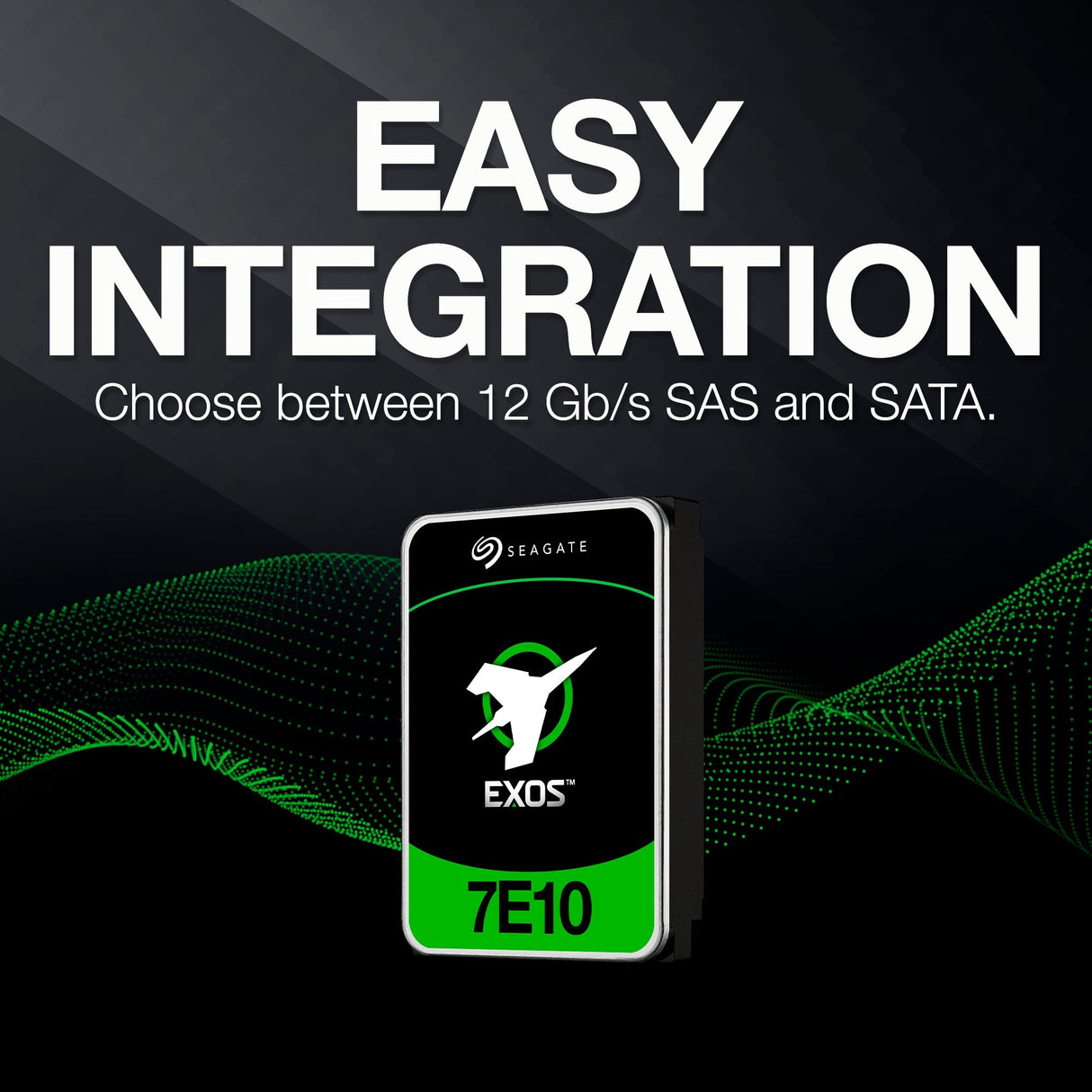 Seagate exos 7e10 8 tb harde schijf (sata 600)