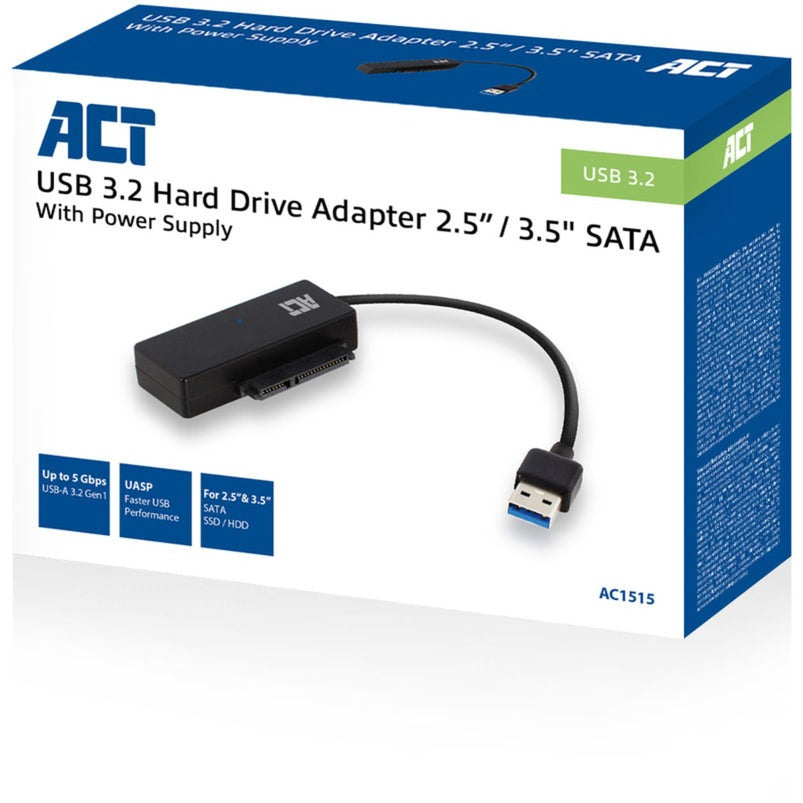 ACT Connectivity Connectivity USB 3.2 Gen1 bis 2,5 3,5 Zoll SATA -Adapterkabel V