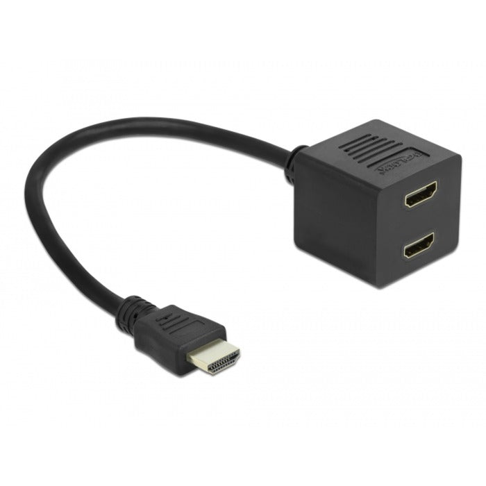 Delock High Speed HDMI Splitter mit Ethernet 1x männlich zu