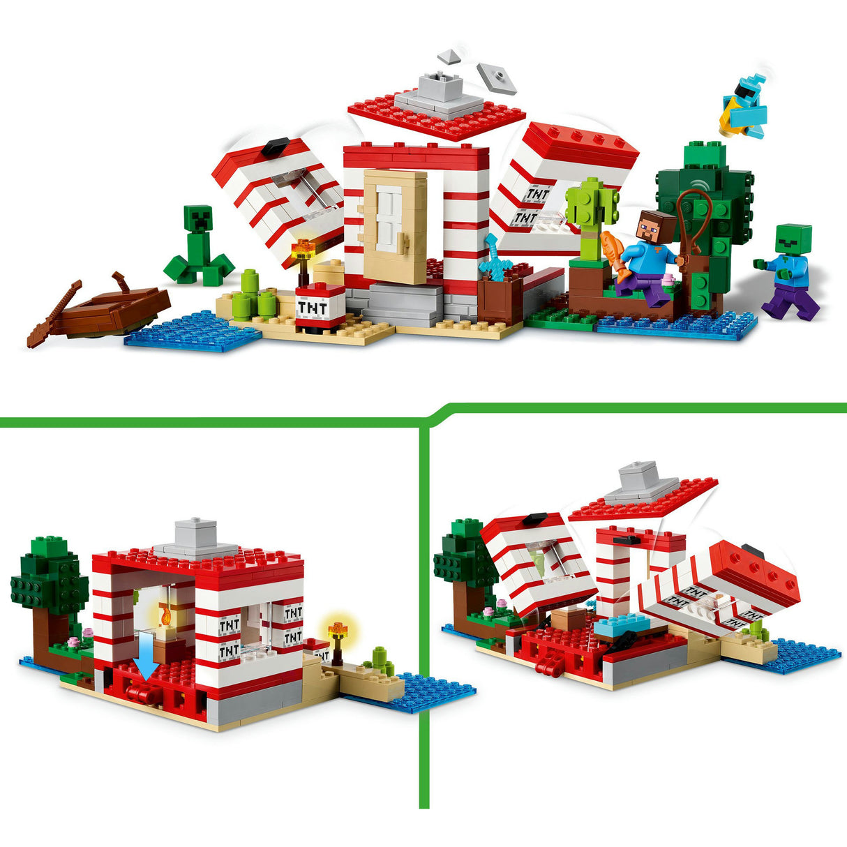 Lego Minecraft 21275 Das TNT-Dschungelhaus