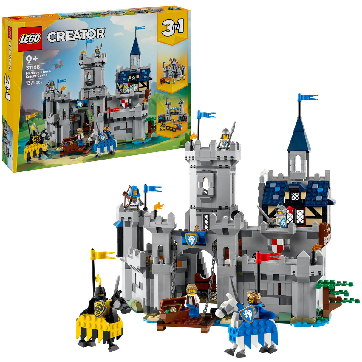 Lego Creator 31168 mittelalterliche Burg mit Rittern zu Pferd