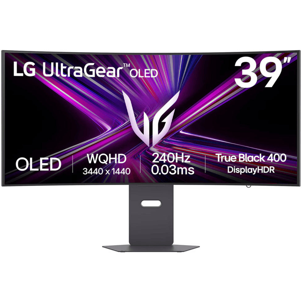 LG UltraGear OLED 39GX900A-B 39 gebogener Ultrawide-Gaming-Monitor (Schwarz, 2x HDMI, Display Port, 2x USB-A, USB-C, 240 Hz)