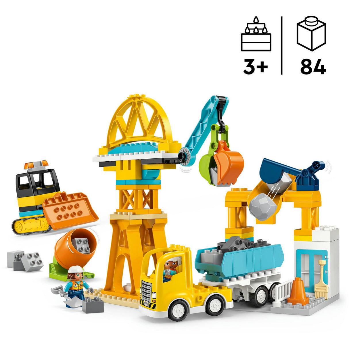 Lego Duplo Town 10476 3in1 Baustelle und Fahrzeuge