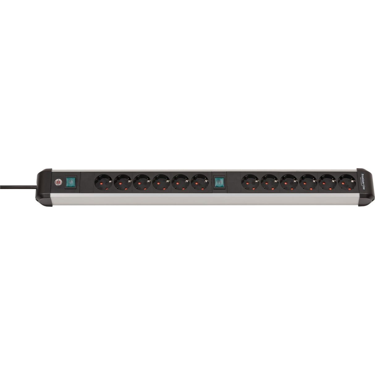 Brennenstuhl Premium-Alu-Line-Sockel 12-mal
