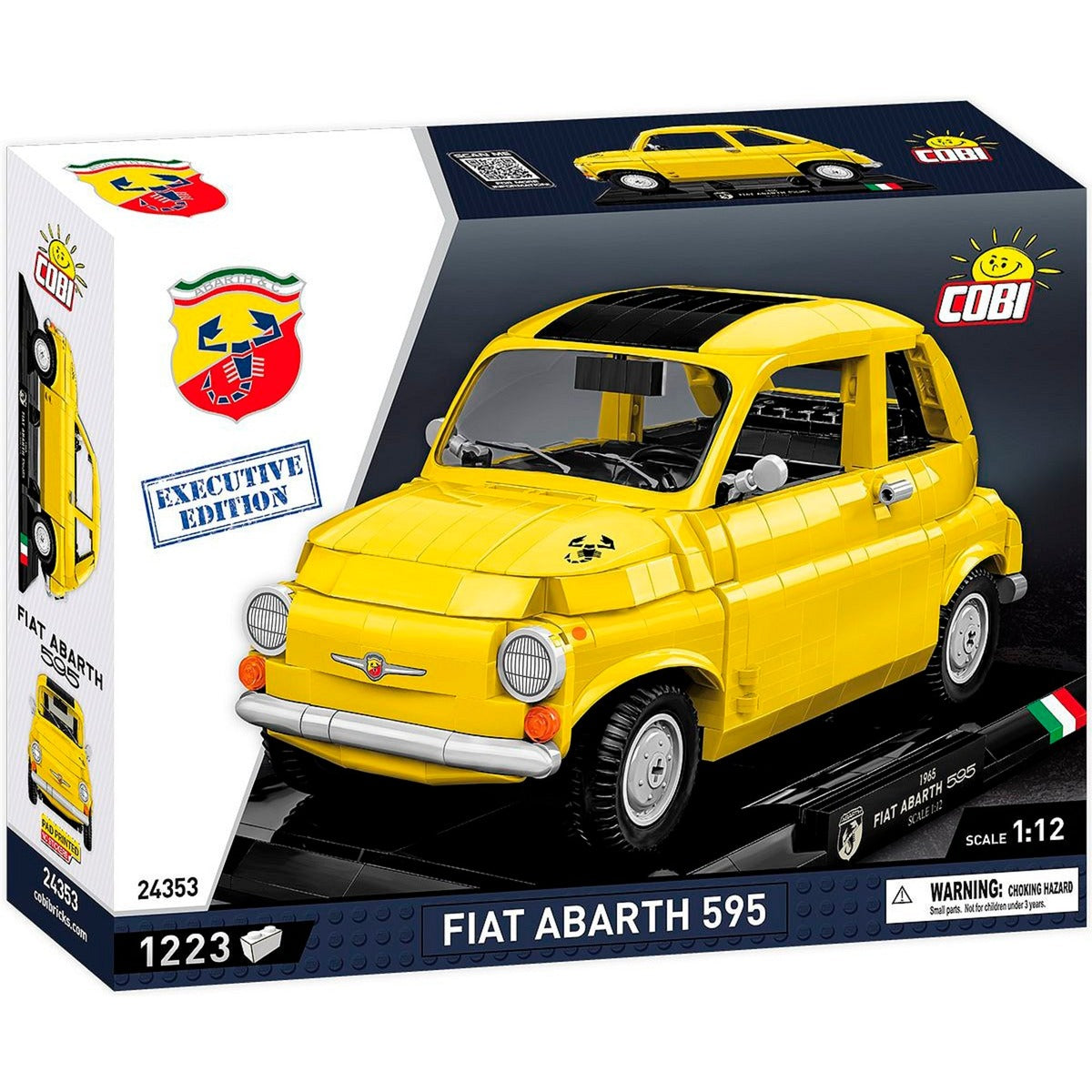 Cobi fiat 500 abarth - executive edition constructiespeelgoed (schaal 1:12)