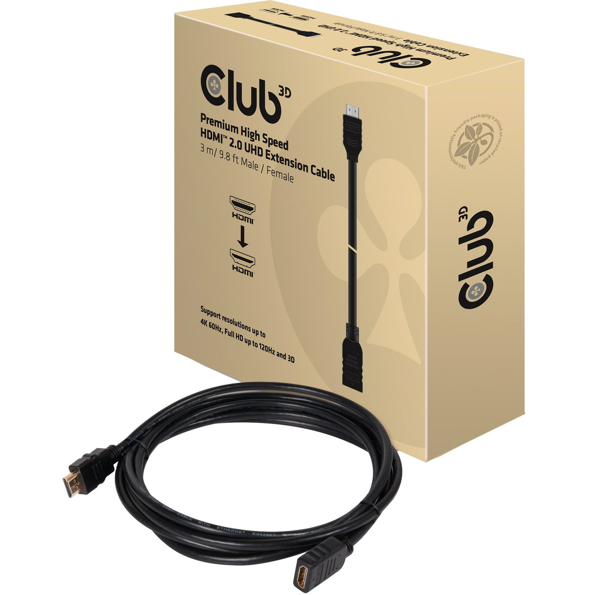 Club 3D Club 3D Premium Hochgeschwindigkeit HDMI 2.0 Verlängerungskabel