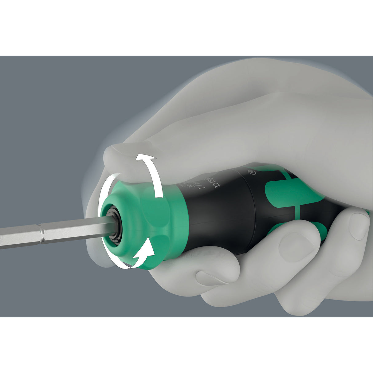 Wera kraftform kompakt 26 ra-r mit Koffer, 6-teiliges Bit-Set (schwarz grün)