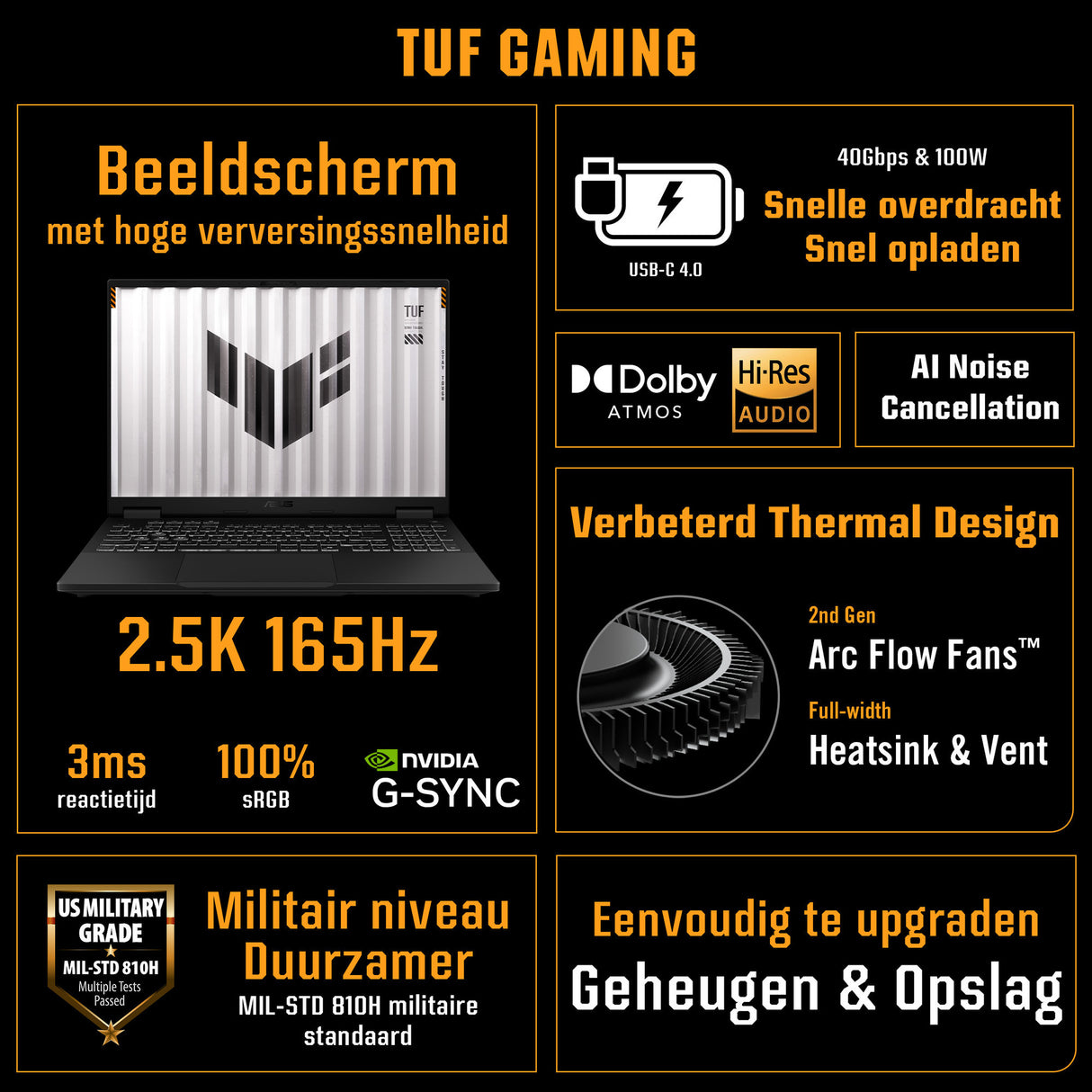 Asus TUF Gaming A16 FA608UP-RV017W 16 Gaming-Laptop (schwarz grau | R7 260 | RTX 5070 | 16 GB | 1 TB SSD)