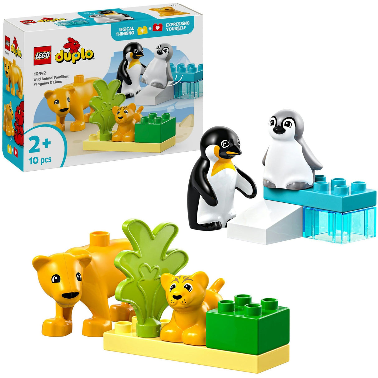 Lego Duplo 10442 Wildtierfamilien Pinguine und Löwen