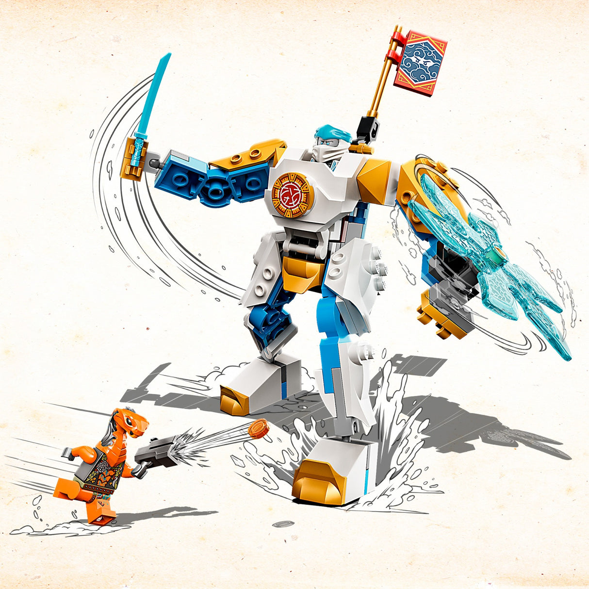 Lego ninjago - zane's power-upmecha evo constructiespeelgoed (71761)