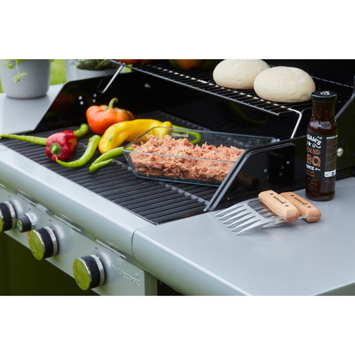 Barbecook-Set mit 2 Fleischkrallen
