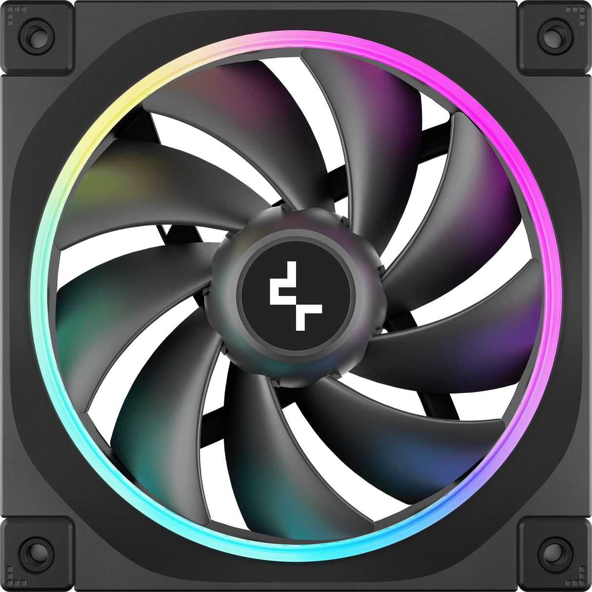 Deepcool FL12 RGB Gehäuselüfter (schwarz, 120 x 120 x 25 mm, PWM)