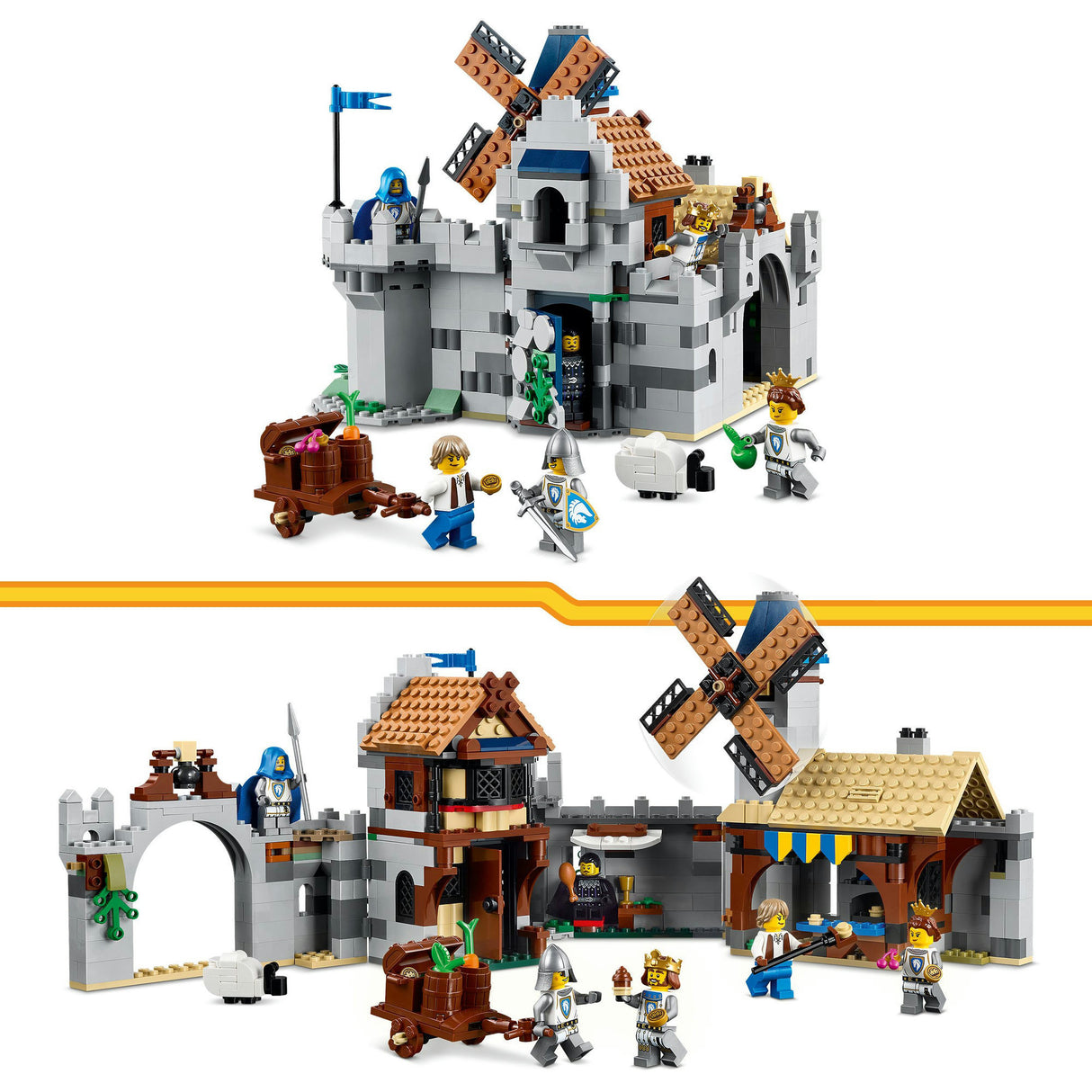 Lego Creator 31168 mittelalterliche Burg mit Rittern zu Pferd