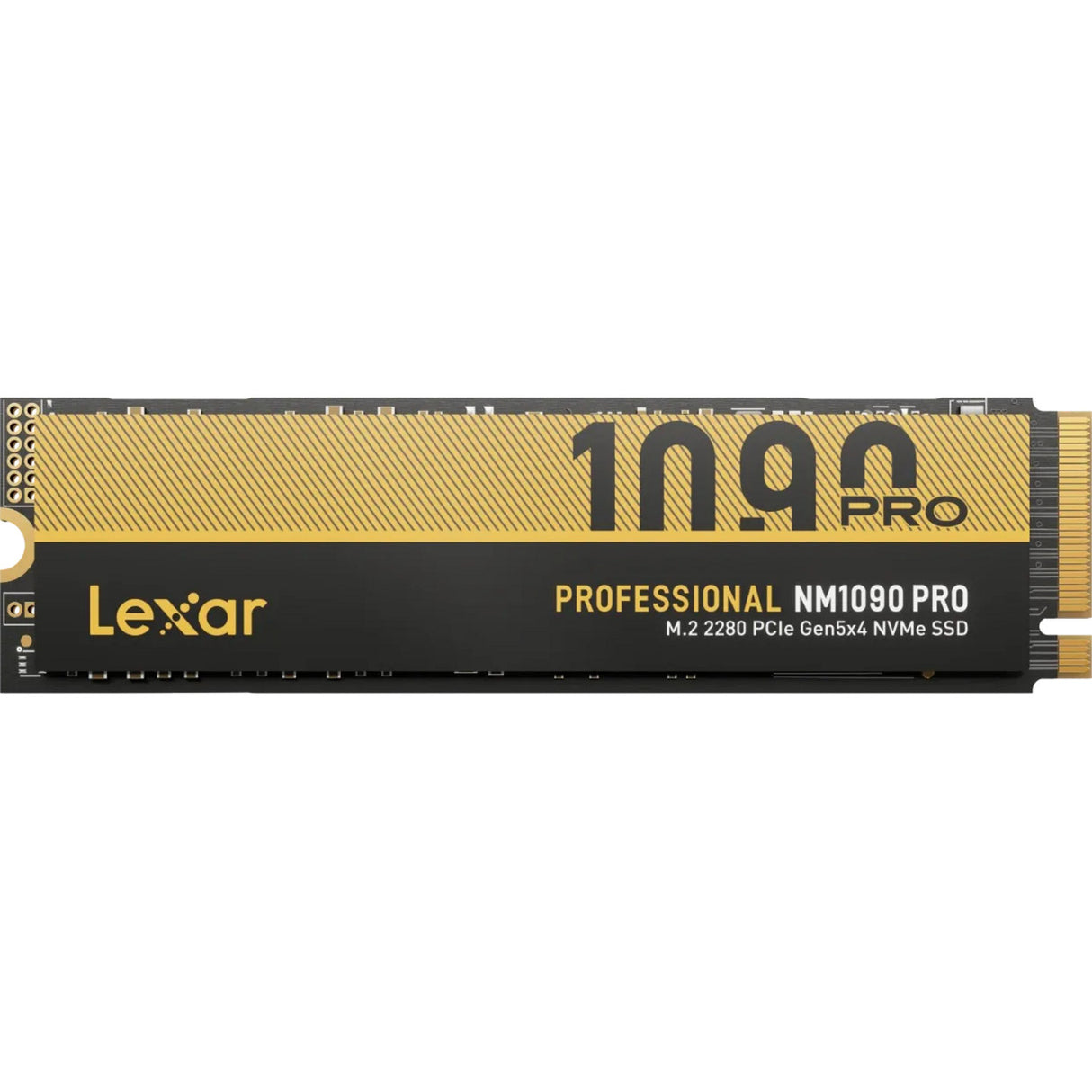 Lexar nm1090 pro 4 TB SSD (Schwarzgold, m.2 2280, PCIe gen 5x4)