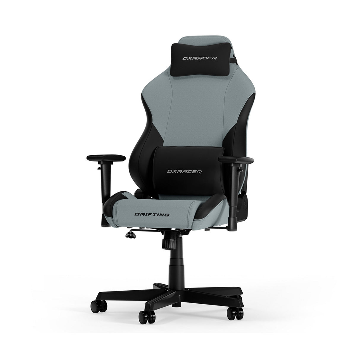 Dxracer drifting l cyan black fabric gamestoel (blauwgrijs zwart)