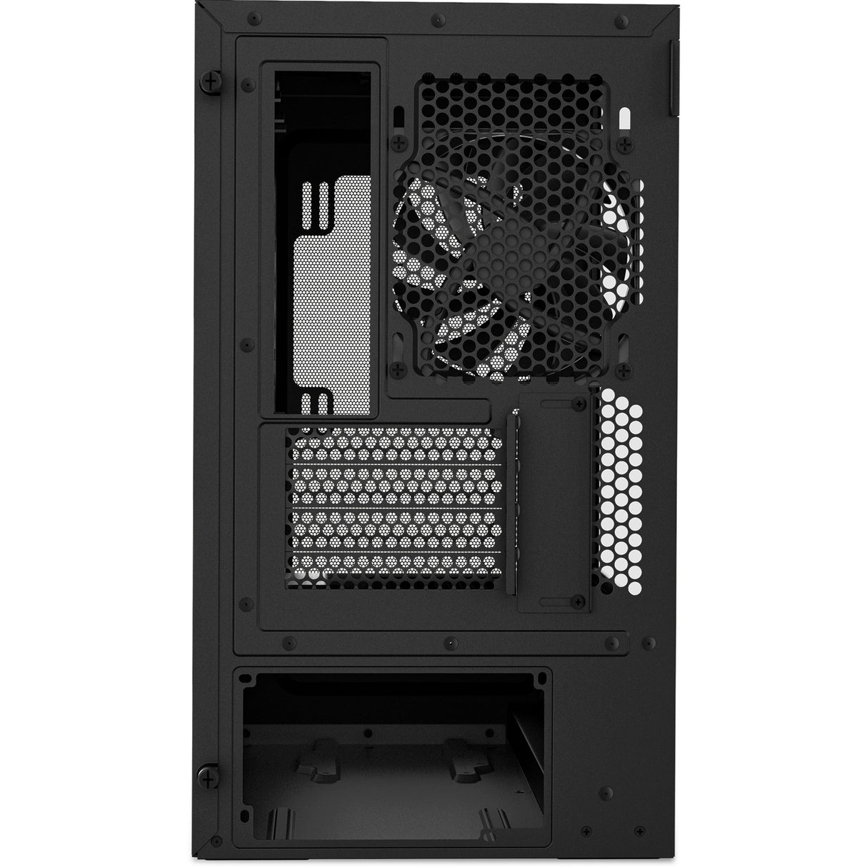 Nzxt h3 flow Midi-Tower-Gehäuse (schwarz (matt) | 1x USB-A | 1x USB-C | gehärtetes Glas)