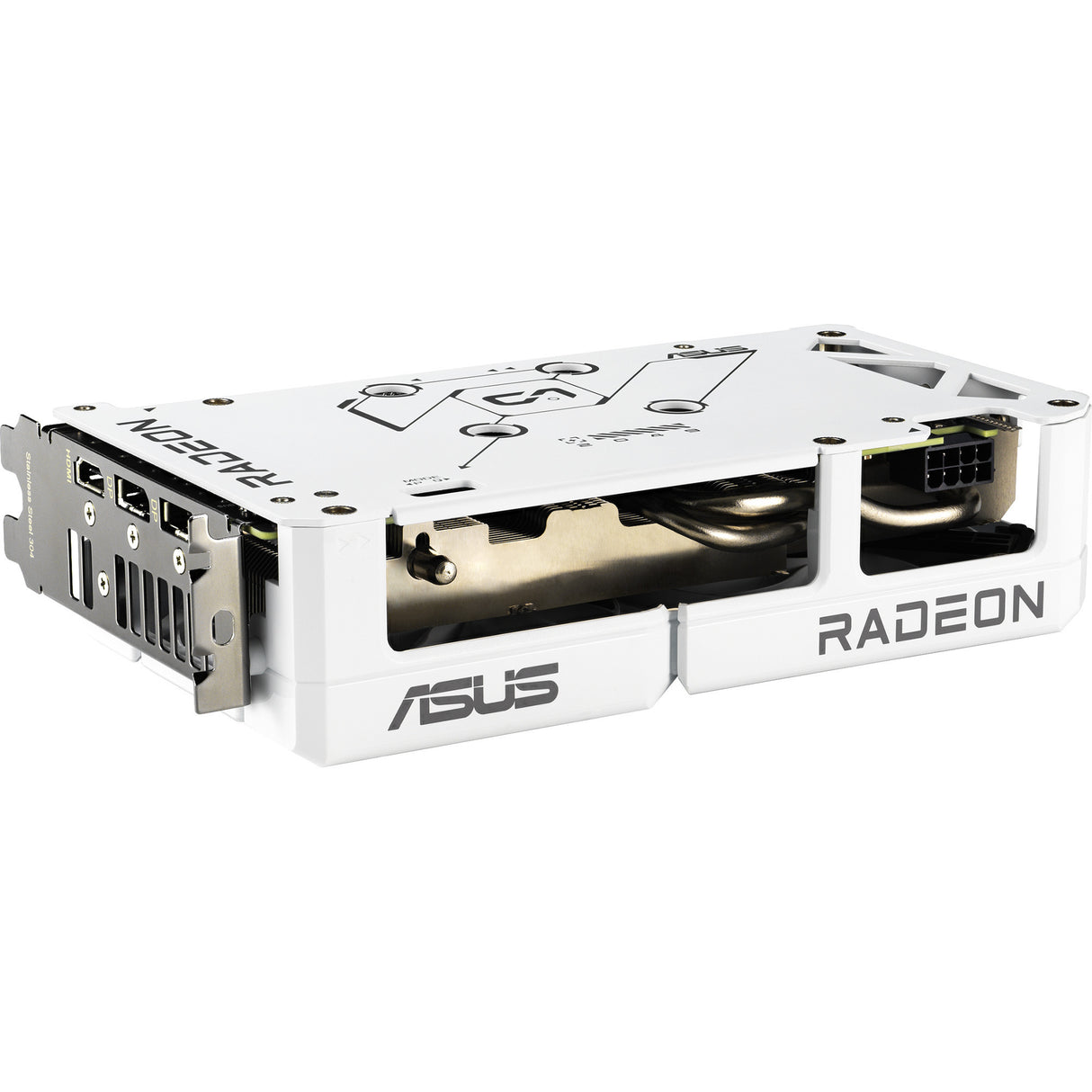 Asus Radeon RX 9060 XT Dual White Edition 16GB Grafikkarte (weiß, RDNA4, GDDR6, 2x Display Port, 1x HDMI 2.1)