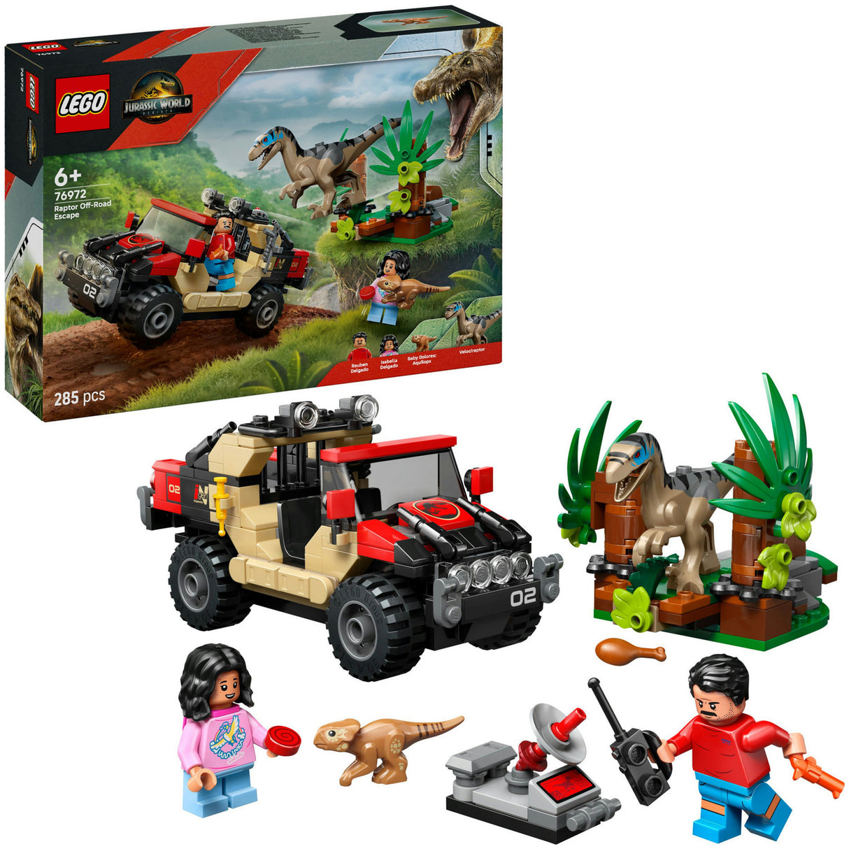 Lego Jurassic World 76972 Offroad-Eaptor-Flucht