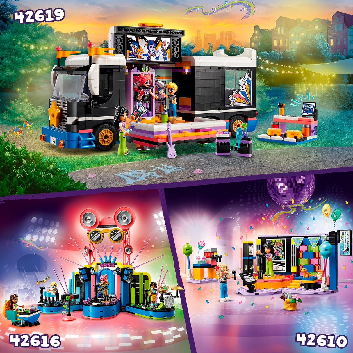 Lego Friends – Heartlake City Musical Talent Show Bauspielzeug (42616)