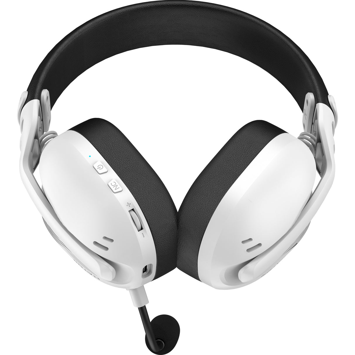 Hator hyperpunk 3 wireless over-ear gaming headset (wit, 2.4ghz bluetooth 5.4 usb-c)