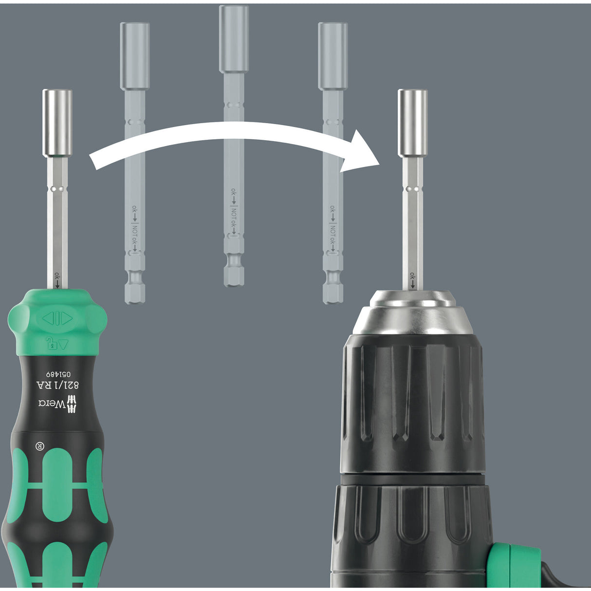 Wera kraftform kompakt 28 ra mit Tasche, 6-teiliges Bit-Set