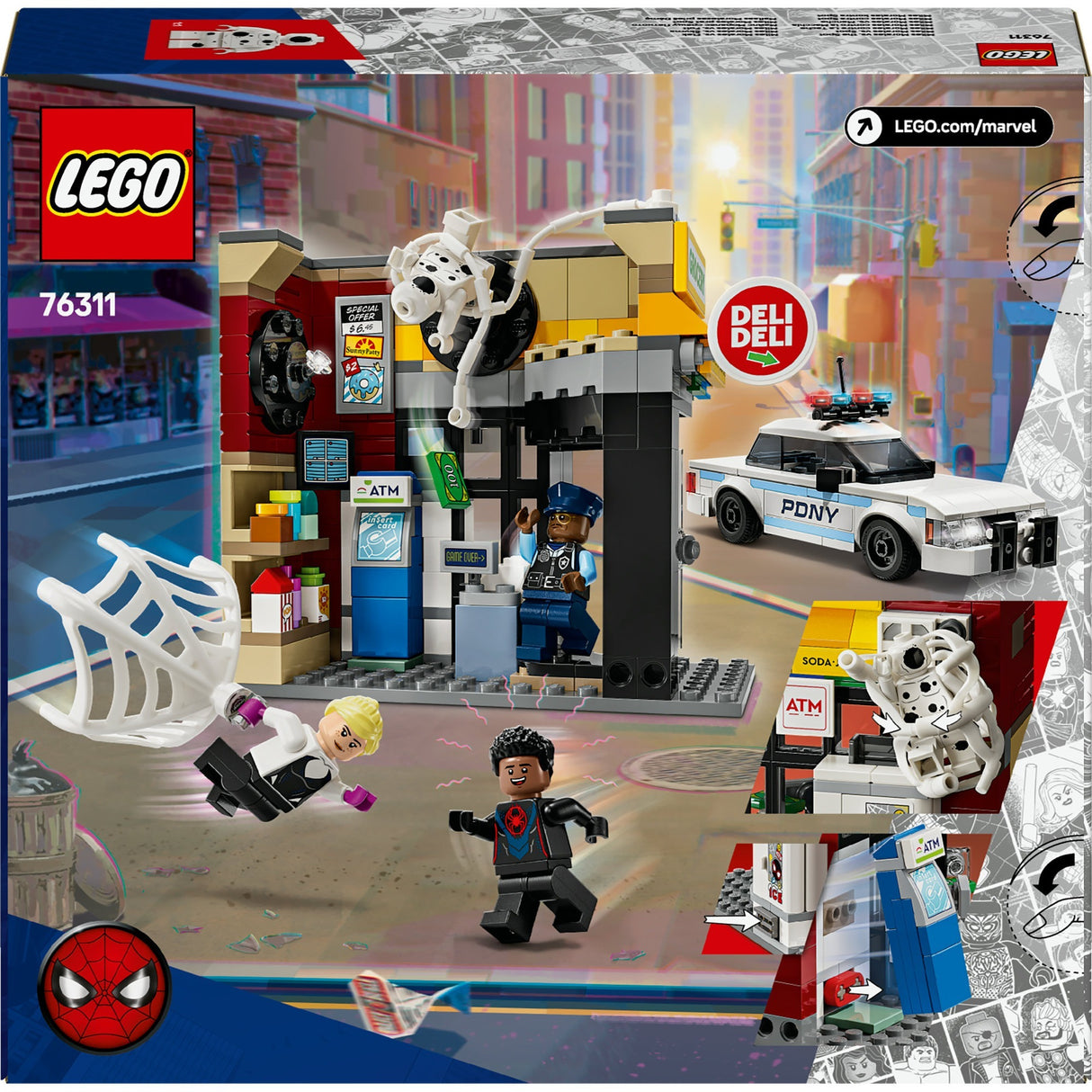 Lego Superhelden 76311 Spider-Vers: Meilen Moral vs. der Spott
