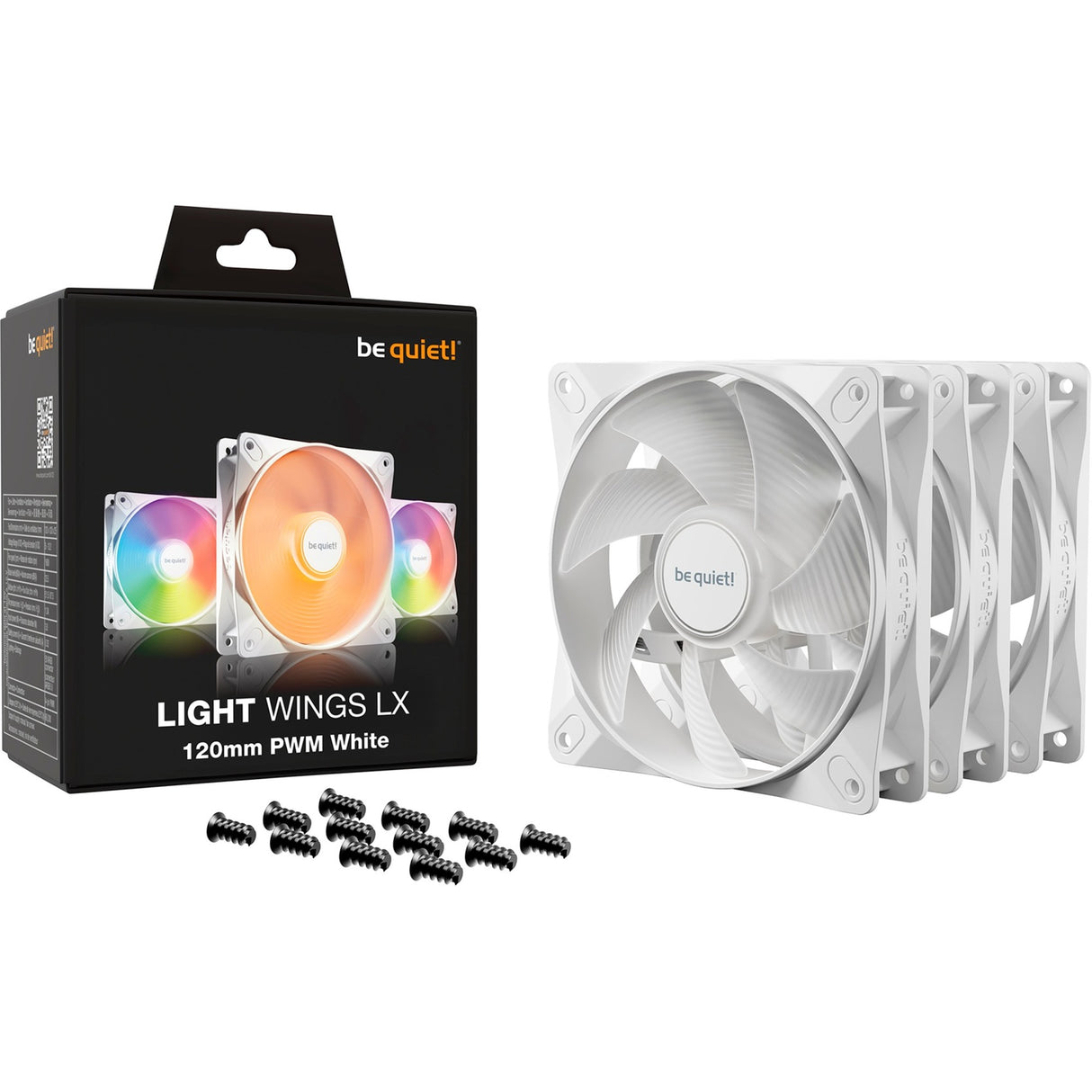 Ruhig sein! Licht lx 120mm pwm Dreierpack weiß