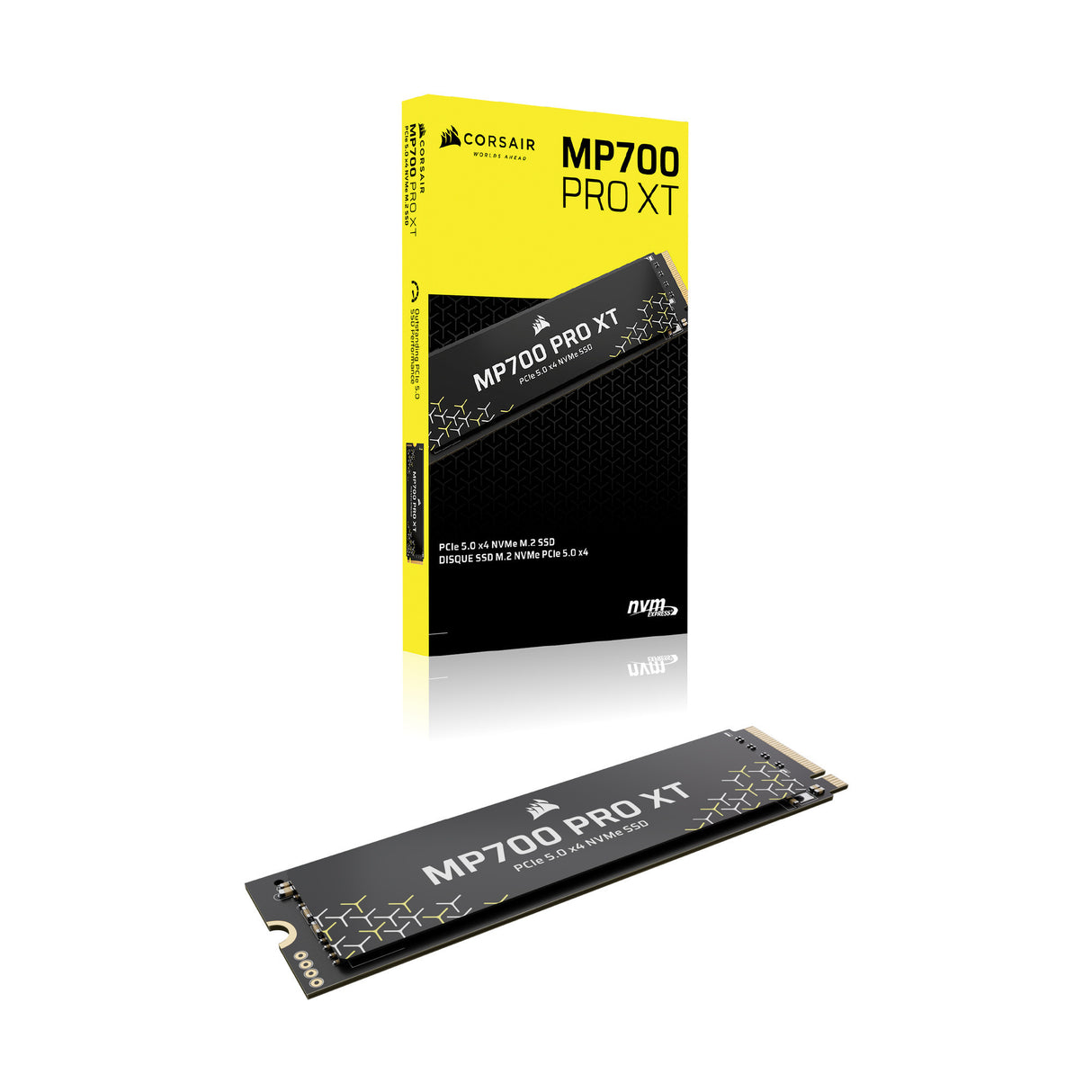 Corsair MP700 Pro XT 4 TB SSD (schwarz, PCIe Gen5 x4 NVMe 2.0, M.2 2280, 3D TLC NAND)