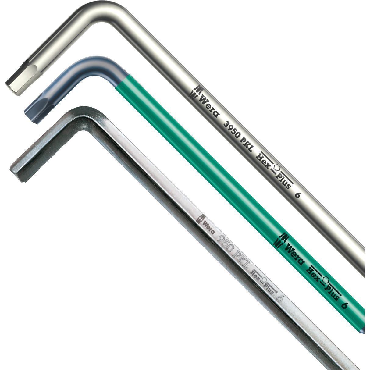 Wera Inbusschlüsselsatz 950 9 Sechskant-Plus 1 (Chrom, 9-teilig, 1,5 mm bis 10 mm)